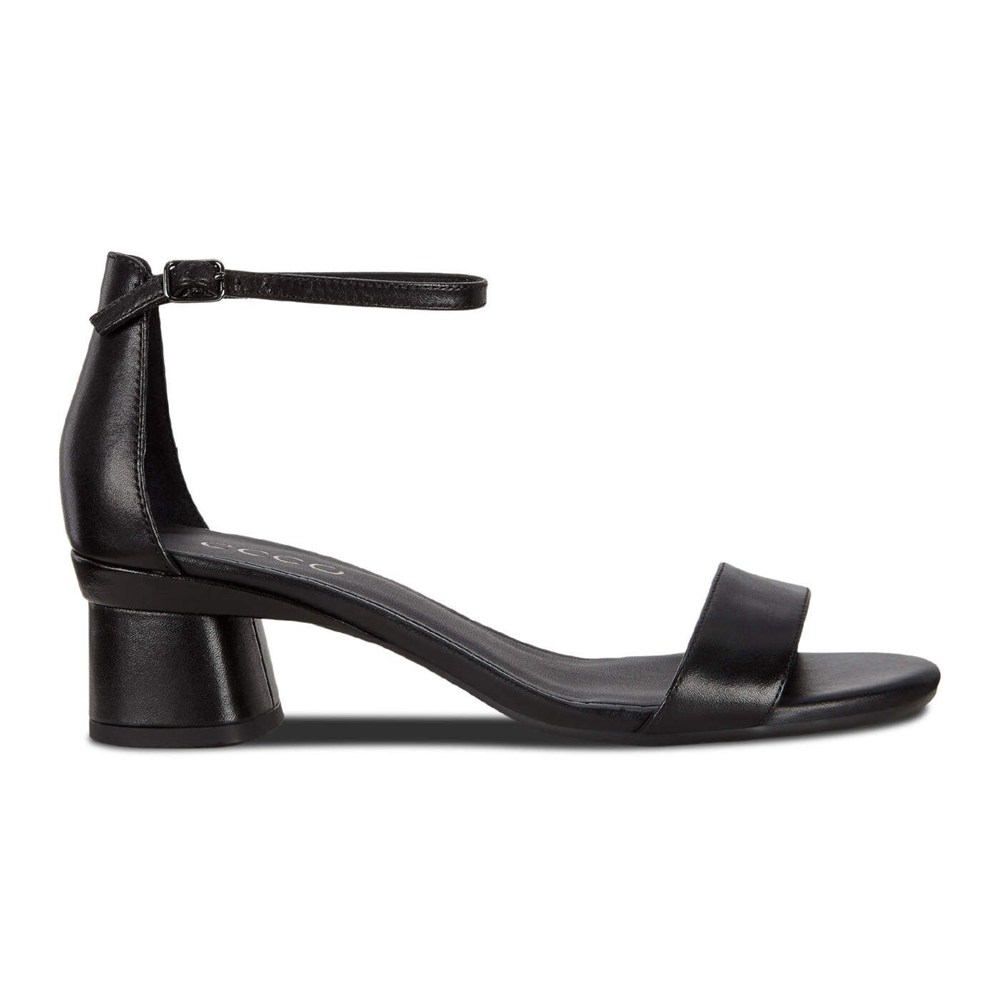 Sandalias Mujer - ECCO Elevate 45 Block Heel Strappy - Negros - ERK853104